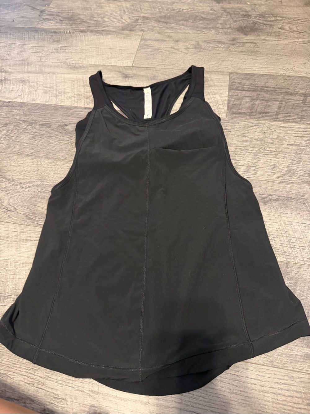 lululemon athletica Black Racerback Tank with built in bra